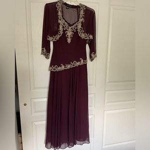 Evening dress.  Mother’s bride dress. Used one time only